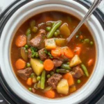 Crockpot Vegetable Beef Soup (full of flavor!)