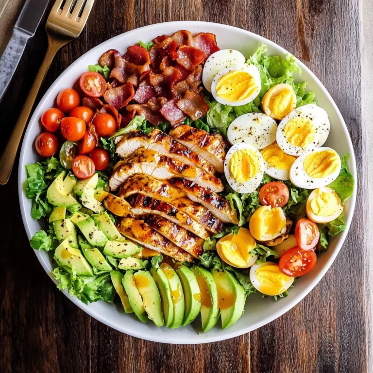 Grilled Chicken Cobb Salad with Honey Dijon {Paleo, Whole30 Option}