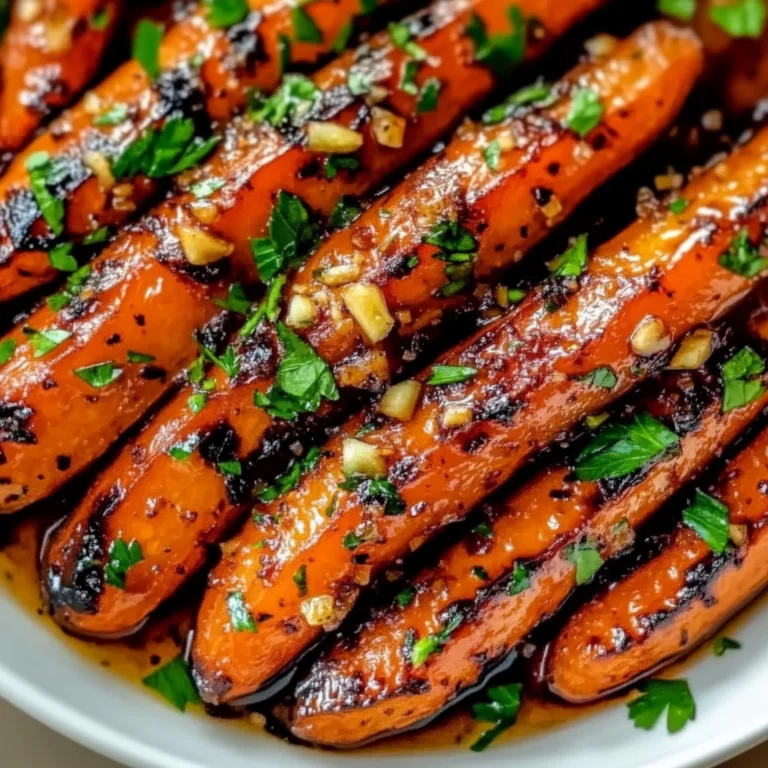 Honey Garlic Butter Roasted Carrots