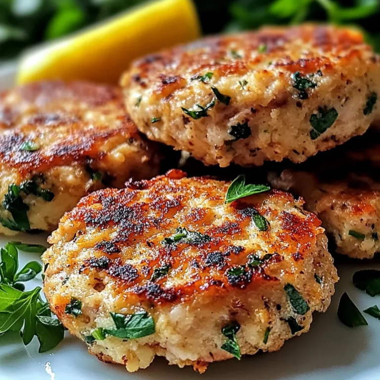 Mediterranean Chicken Patties