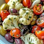 Mediterranean Marinated Cauliflower Salad