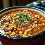 Olive Garden Slow Cooker Pasta Fagioli: Comfort in Every Spoonful