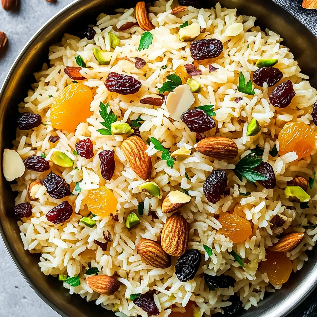 One Pot Simple Moroccan Saffron Rice Pilaf