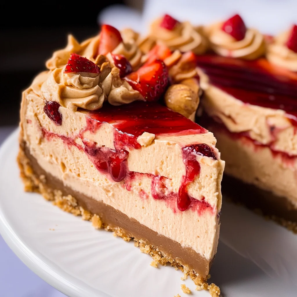 Peanut Butter & Jelly Cheesecake