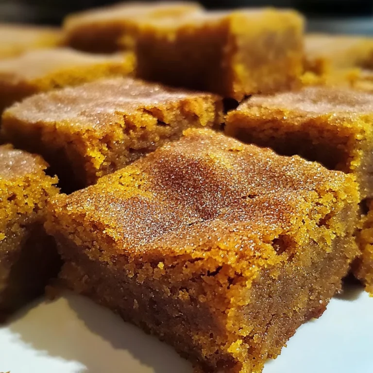 Pumpkin Snickerdoodle Blondies Recipe