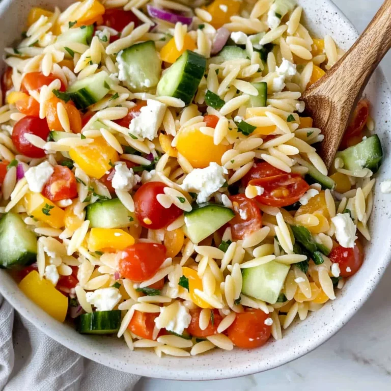Rainbow Orzo Salad
