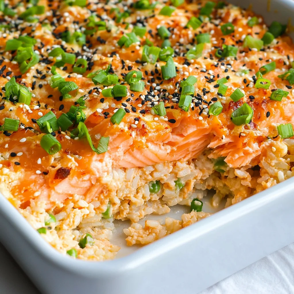 Salmon Sushi Bake