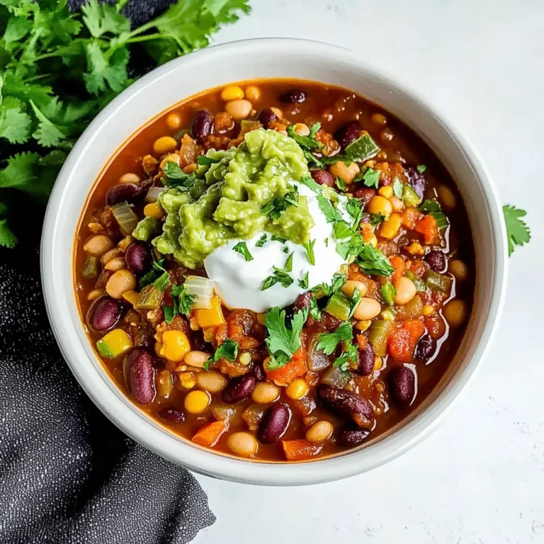 Simple Crockpot Vegetarian Chili Recipe
