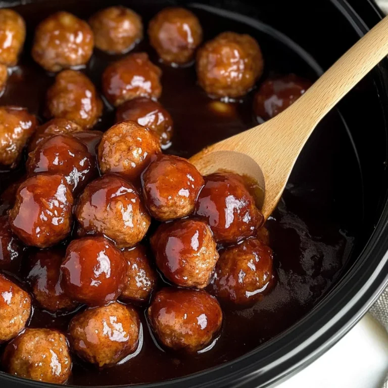 Slow Cooker Apple Butter Meatballs