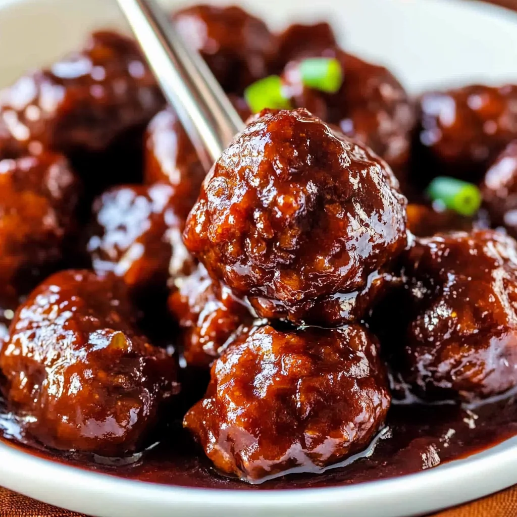 Slow Cooker Korean Meatballs