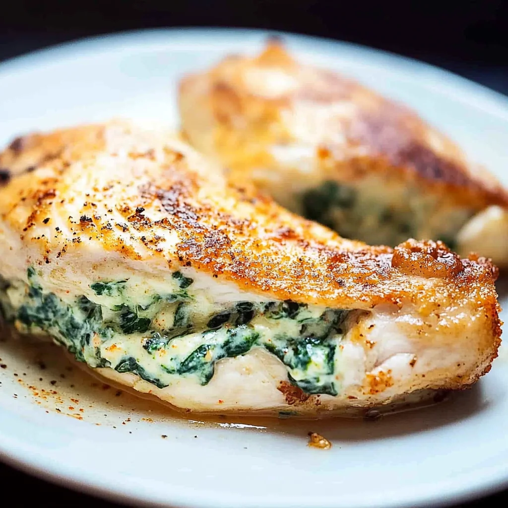 Spinach Stuffed Chicken Breasts