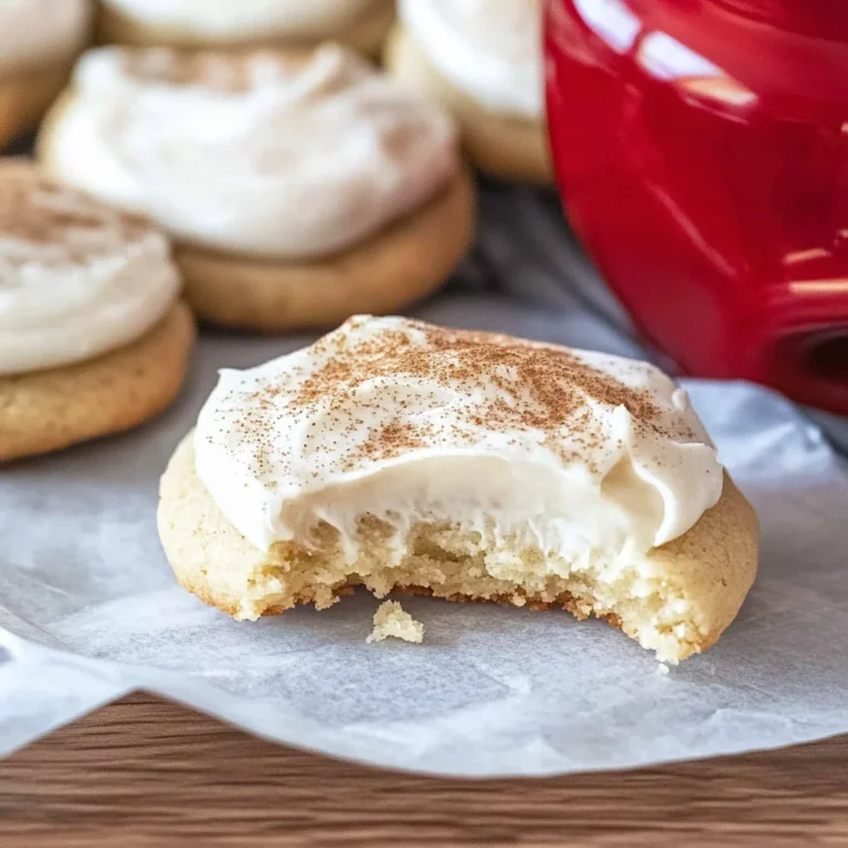 Eggnog Cookies with Eggnog Frosting