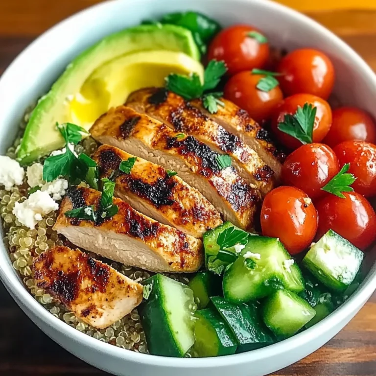 Grilled Chicken Quinoa Bowls