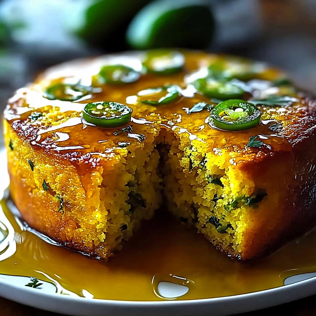 Jalapeño Cornbread with Lime Honey Glaze