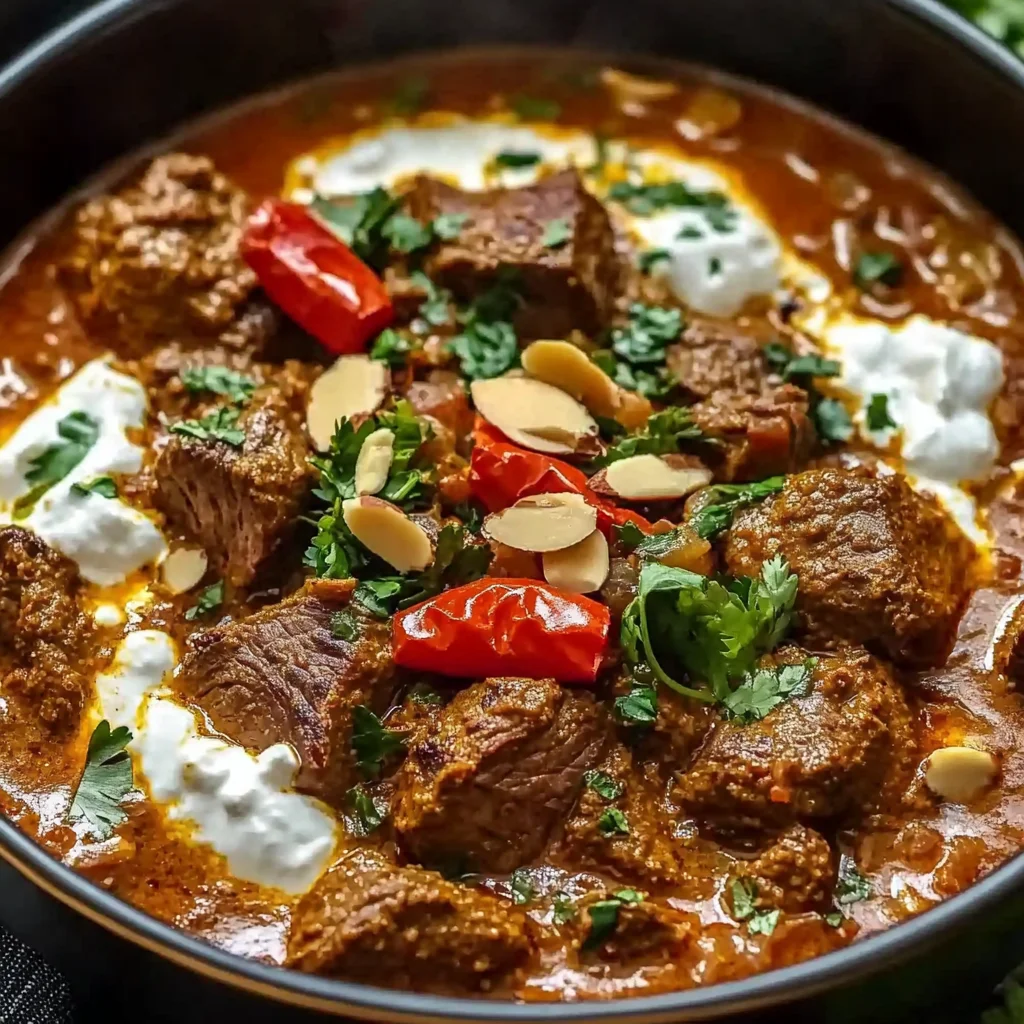 Lamb Kalya with Yogurt and Cream