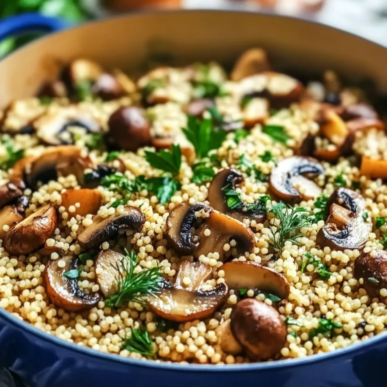 Mushrooms Couscous with Herbs
