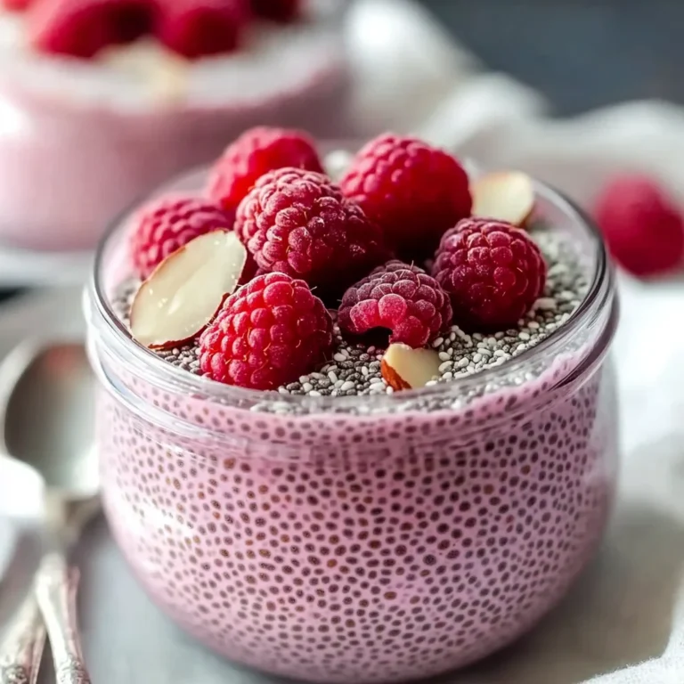 Raspberry Chia Pudding Sweetened with Maple Syrup